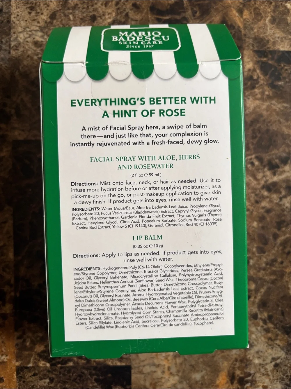 Mario Badescu hydrating facial